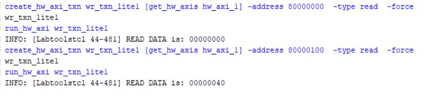 استفاده از JTAG to AXI bridge برای خواندن آدرس‌های نوشته شده در حافظه